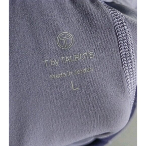 T By Talbots Performance Interlock Pleated Skort Skirt Size Large Purple UPF 50+ - Picture 5 of 10